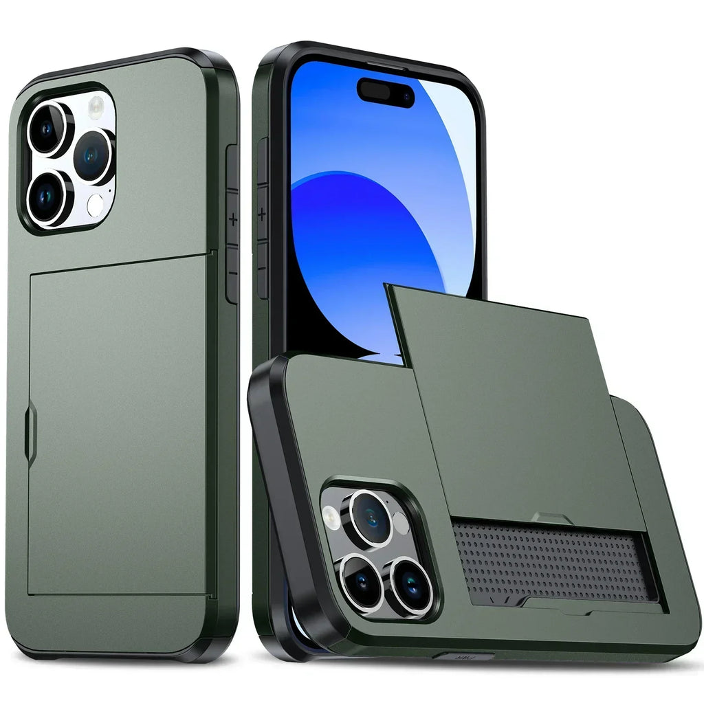iPhone Case with Card Holder, Slim Design, TPU and Polycarbonate, view 9