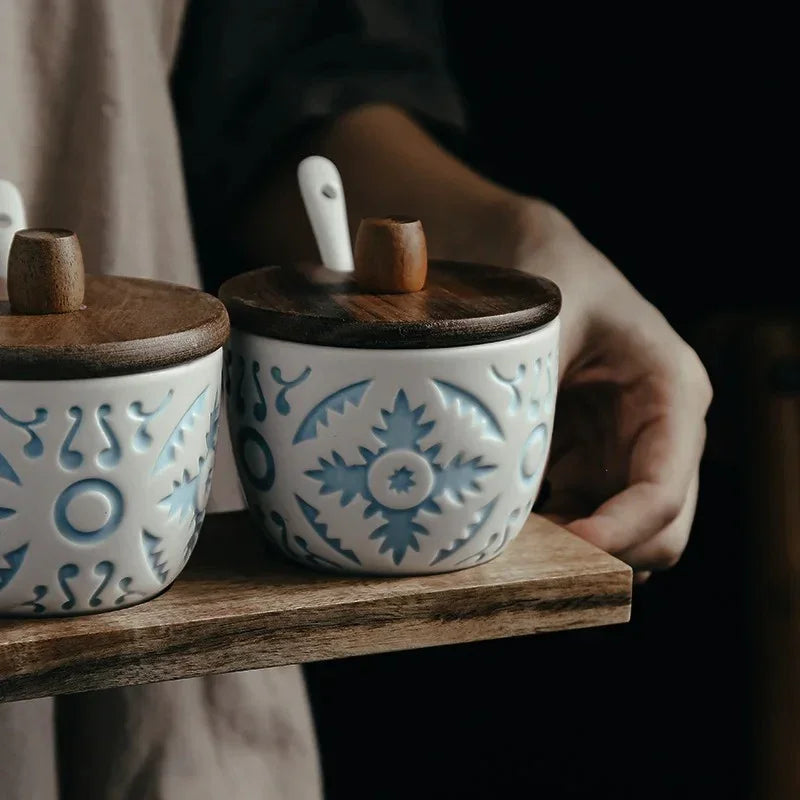Jallendo Ceramic Seasoning Jar Set