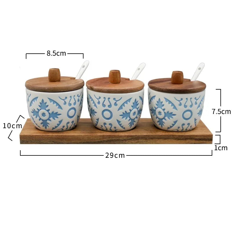 Jallendo Ceramic Seasoning Jar Set