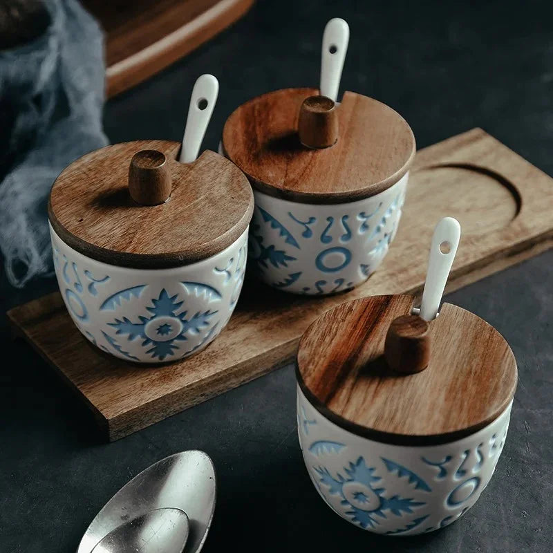 Jallendo Ceramic Seasoning Jar Set