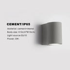 Kalstoma Cement Outdoor Wall Lamp