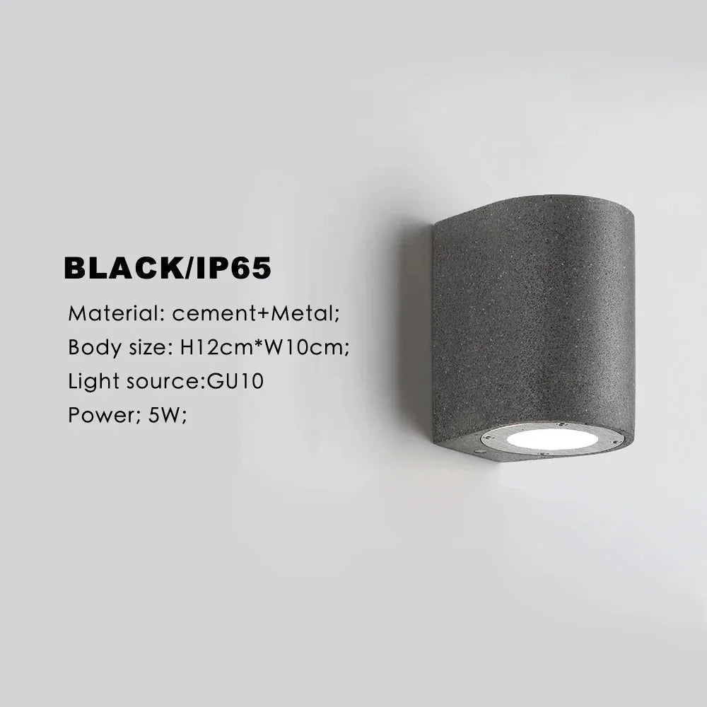 Kalstoma Cement Outdoor Wall Lamp