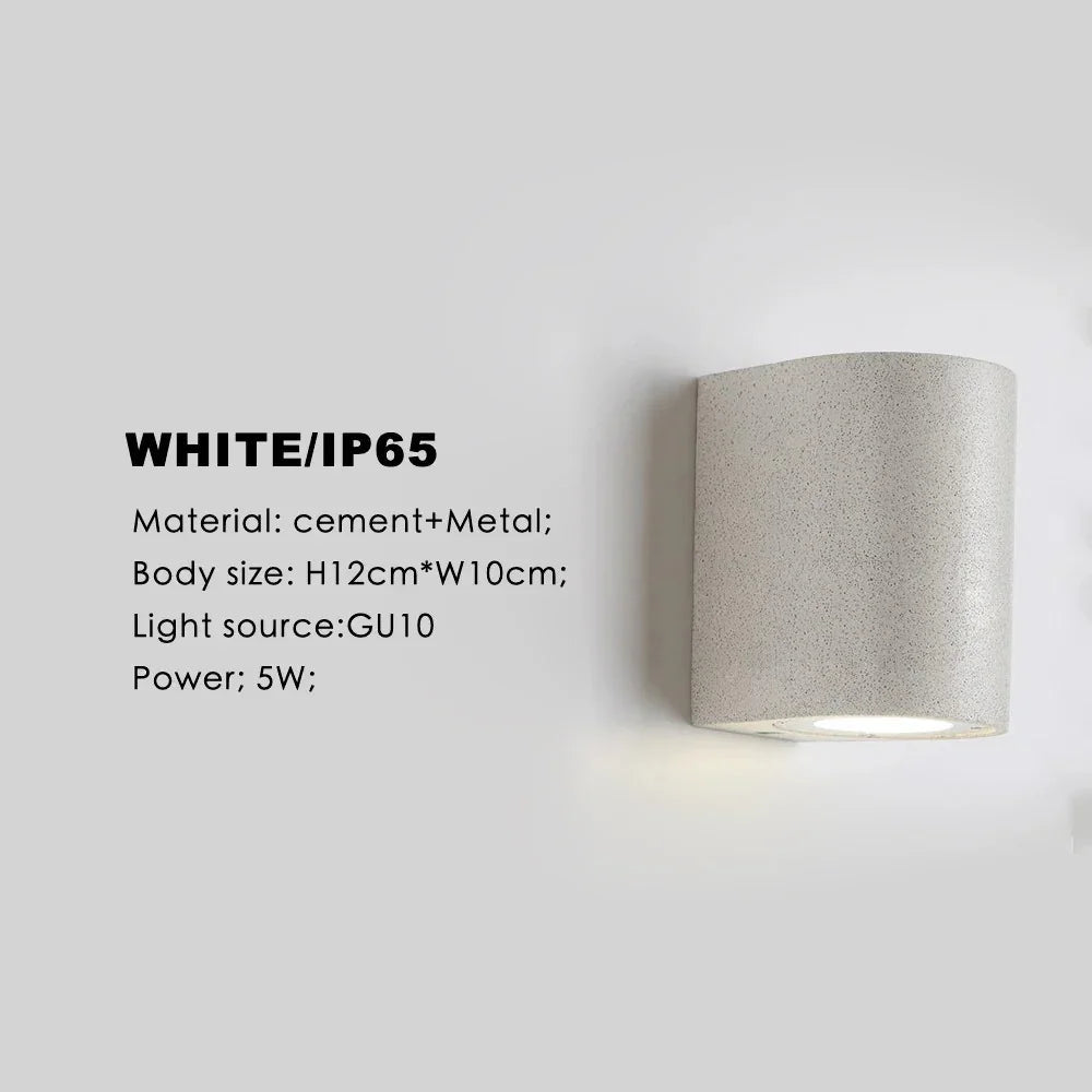 Kalstoma Cement Outdoor Wall Lamp