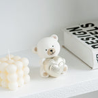 Kawaii Bear Figurine with Heart | High & Bury