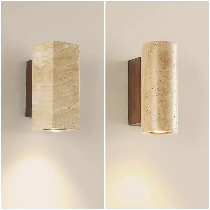 Kelpfield Travertine Wall Lamp
