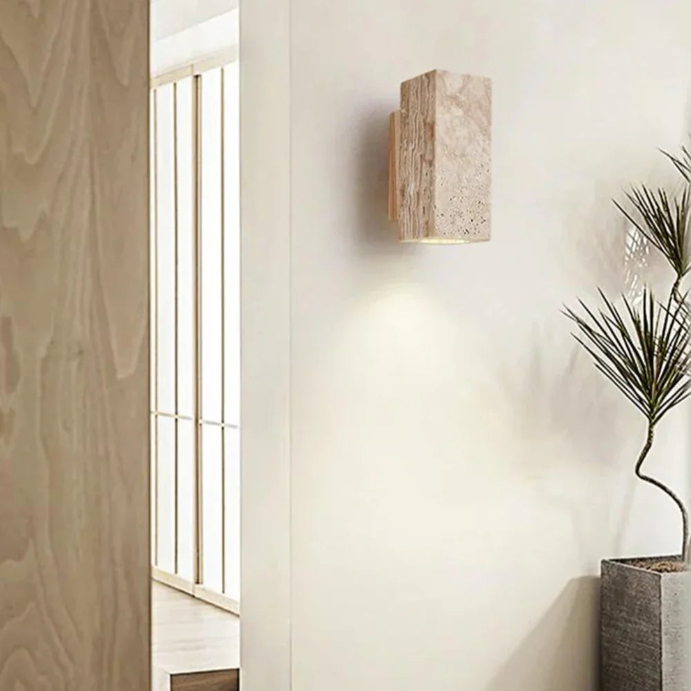 Kelpfield Travertine Wall Lamp