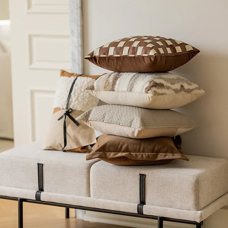 Kerndyra Leather Cushion Cover Collection
