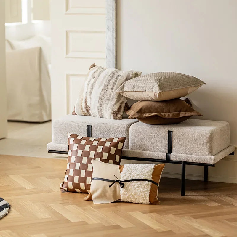 Kerndyra Leather Cushion Cover Collection