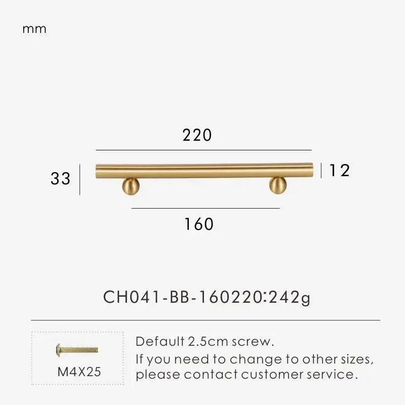 Kernessa Brass Ball Knobs