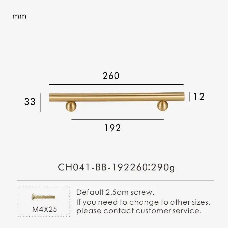 Kernessa Brass Ball Knobs
