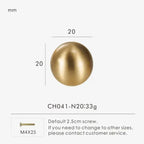 Kernessa Brass Ball Knobs