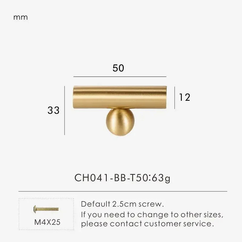 Kernessa Brass Ball Knobs