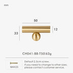 Kernessa Brass Ball Knobs