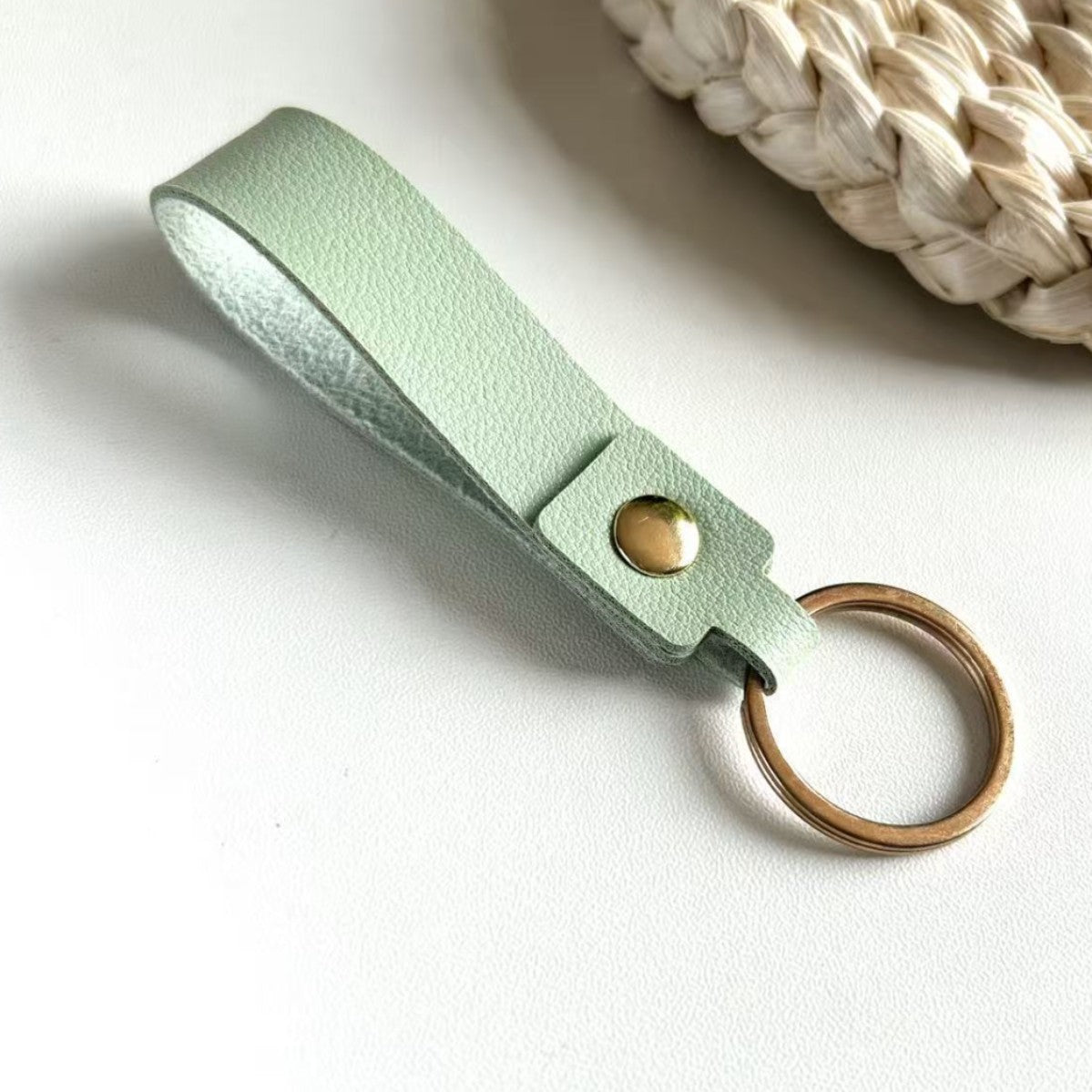 Keychain Holder Grey Pink | High & Bury