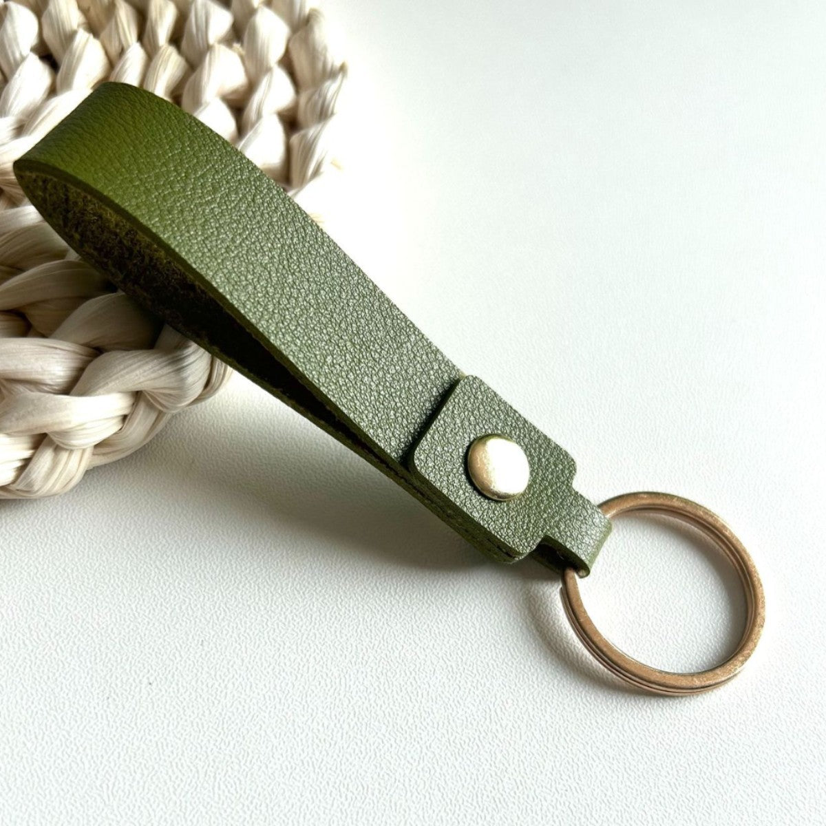 Keychain Holder Grey Pink | High & Bury