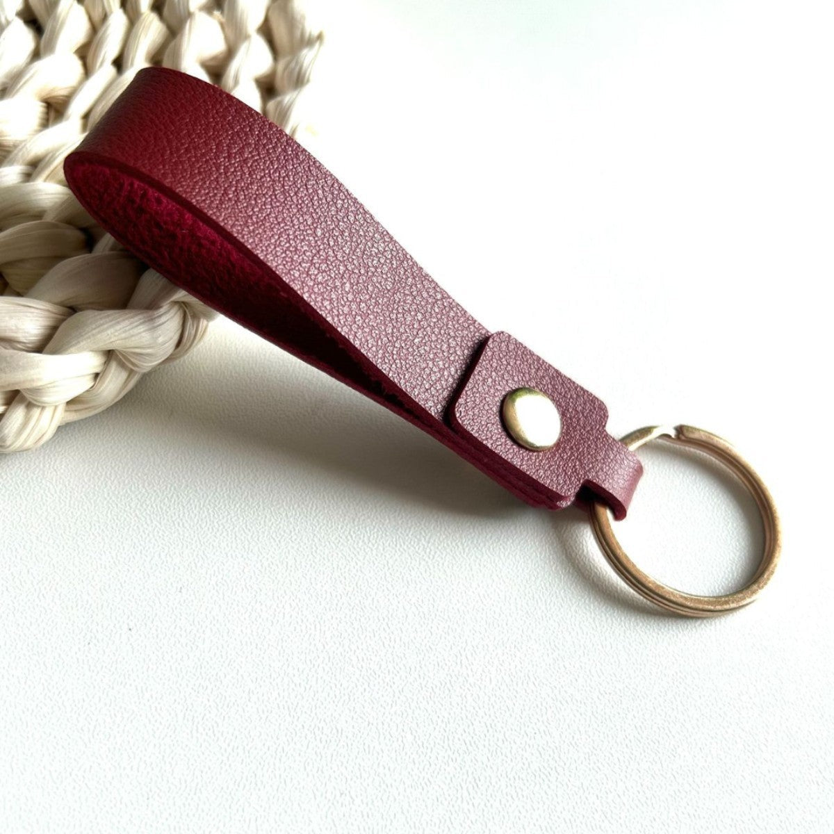 Keychain Holder Grey Pink | High & Bury