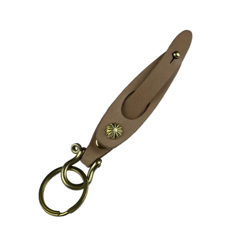 Keychain Holder Natural Brown | High & Bury