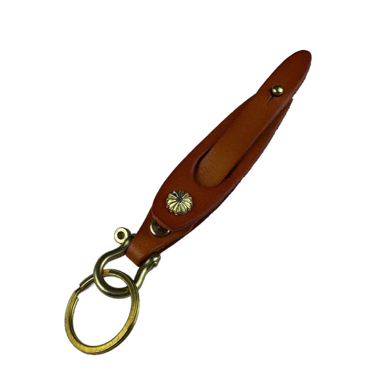 Keychain Holder Natural Brown | High & Bury