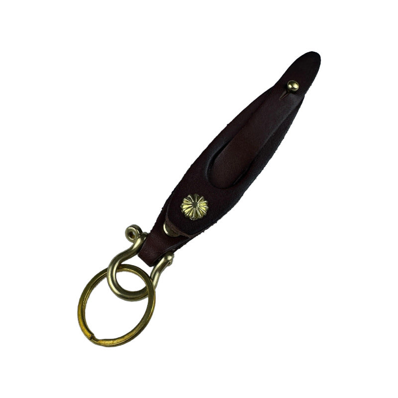 Keychain Holder Natural Brown | High & Bury