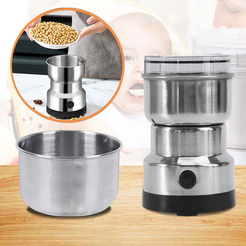 KitchenMaestro Electric Food Grinder, Stainless Steel, 300 ml, view 5
