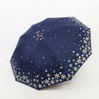 Ladies Floral Folding Rain Umbrella with Reinforced Frame, view 17