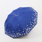 Ladies Floral Folding Rain Umbrella with Reinforced Frame, view 19