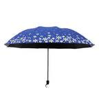 Ladies Floral Folding Rain Umbrella with Reinforced Frame, view 2