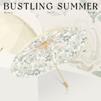 Ladies’ Folding Parasol with Floral Design and Carrying Case, view 5