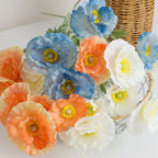 Ladieselegant Artificial Poppy Flower Bouquet | High & Bury
