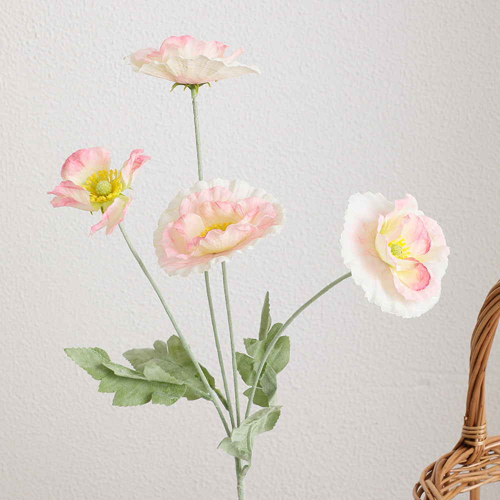 Ladieselegant Artificial Poppy Flower Bouquet | High & Bury