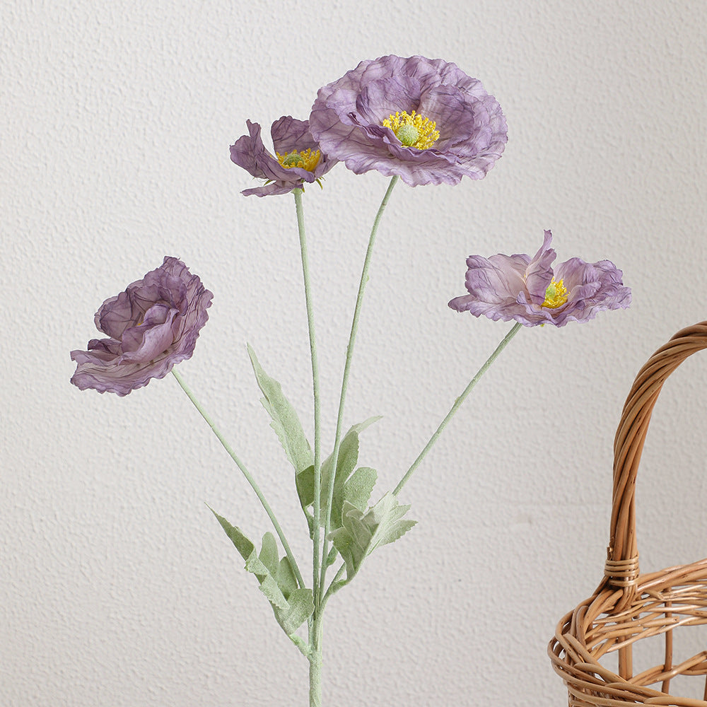 Ladieselegant Artificial Poppy Flower Bouquet | High & Bury