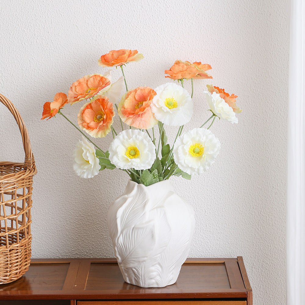 Ladieselegant Artificial Poppy Flower Bouquet | High & Bury