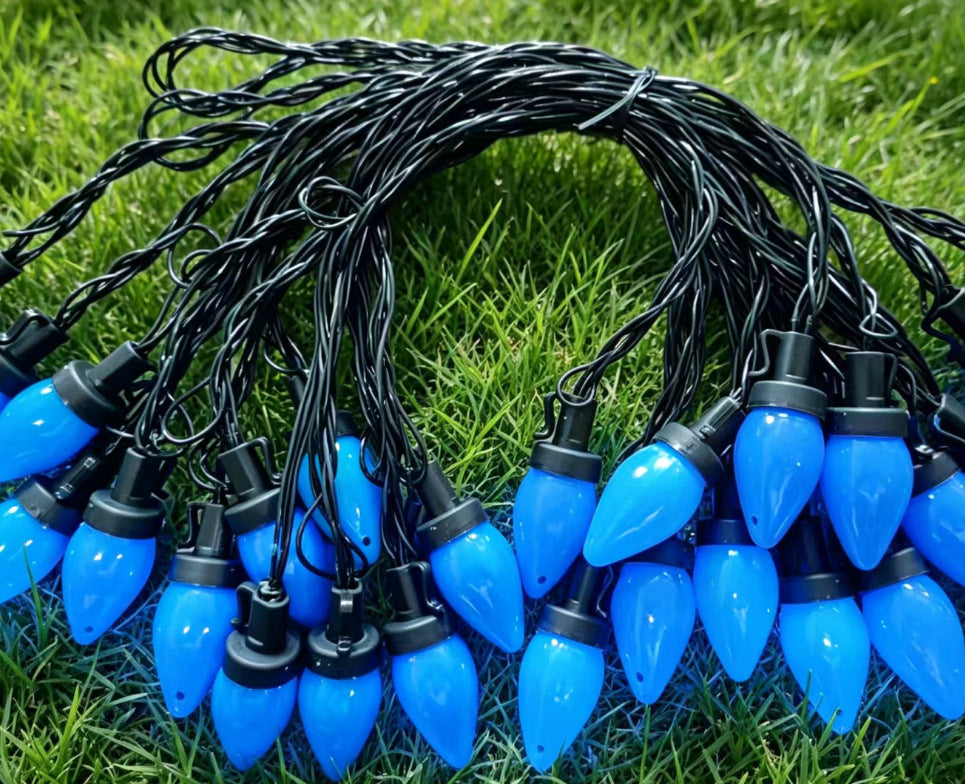 Large Classic Bulb LED Patio String Lights | High & Bury