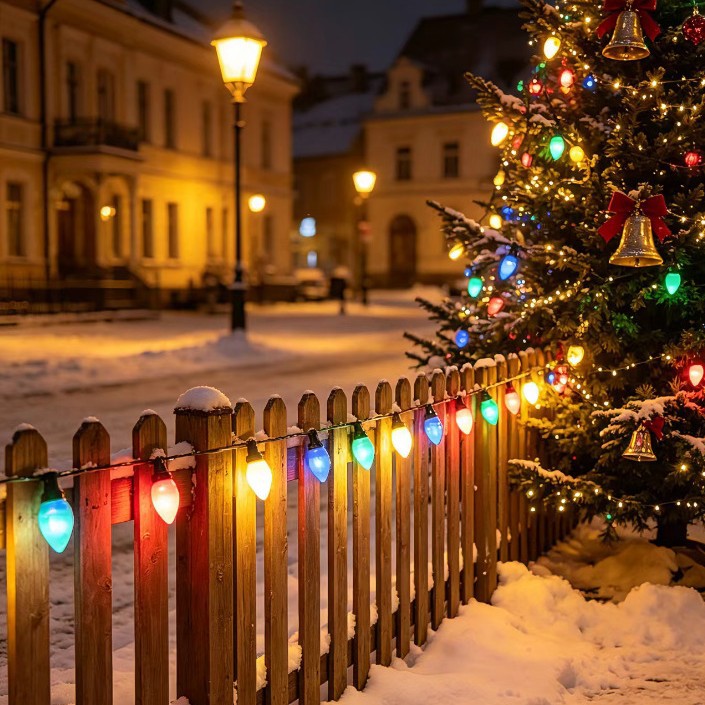 Large Classic Bulb LED Patio String Lights | High & Bury