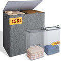 Large Storage Chest with Lid and Interior Compartments | High & Bury