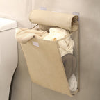 Laundry Basket Beige Gray | High & Bury