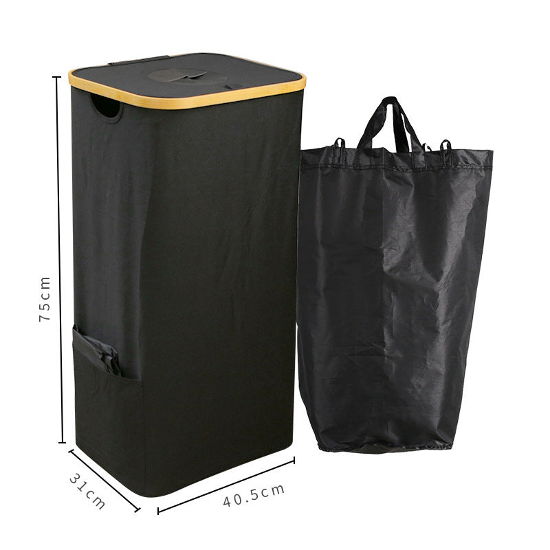 Laundry Basket Black Beige | High & Bury