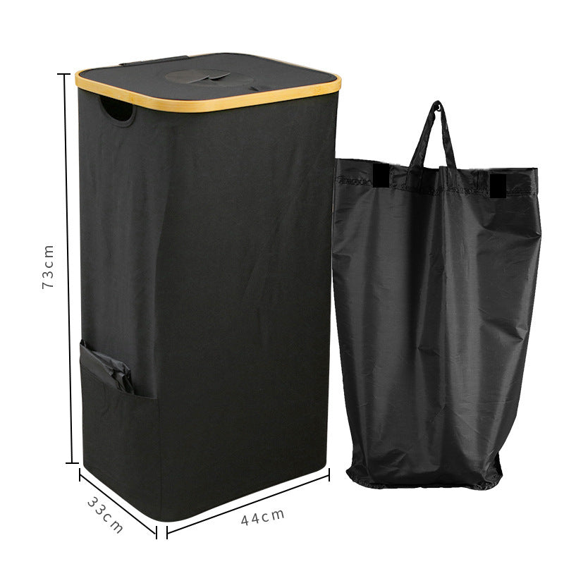 Laundry Basket Black Beige | High & Bury