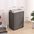 Laundry Basket Off White Blue | High & Bury
