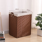 Laundry Basket Off White Blue | High & Bury