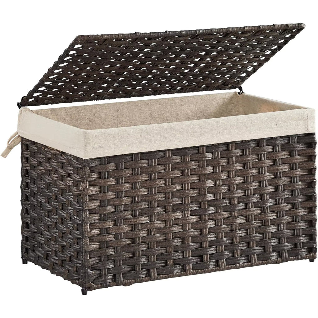 Laundry Basket Off White Blue | High & Bury