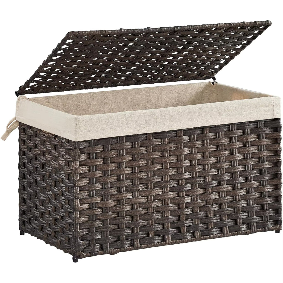 Laundry Basket Off White Blue | High & Bury