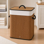 Laundry Basket with Lid and Handle | High & Bury