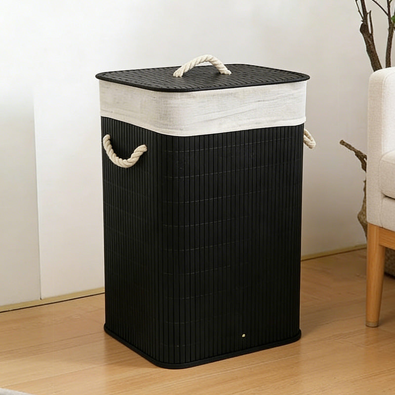 Laundry Basket with Lid and Handle | High & Bury