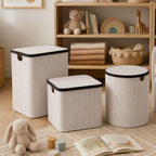 Laundry Basket with Lid and Handles | High & Bury