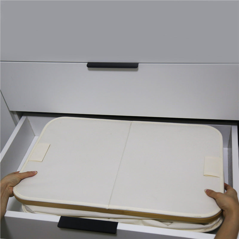 Laundry Basket with Lid and Shelf Table | High & Bury