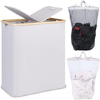 Laundry Basket with Lid and Shelf Table | High & Bury