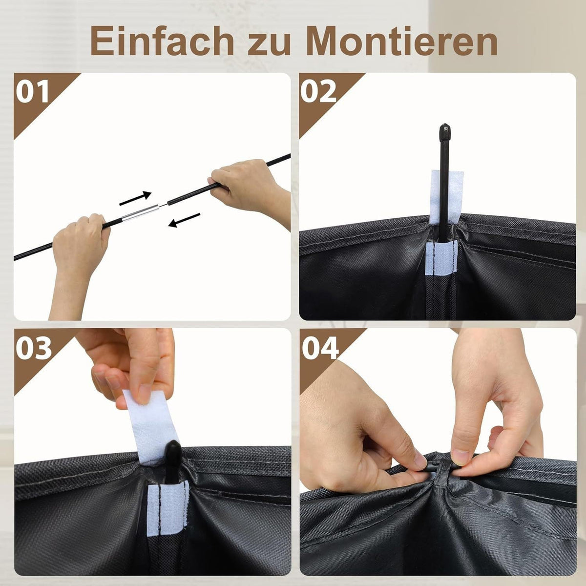 Laundry Basket with Removable Inner Bag | High & Bury