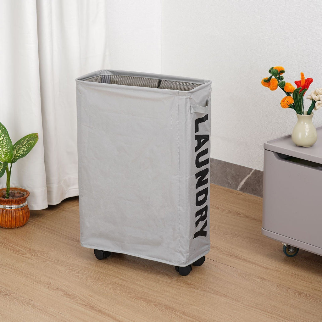 Laundry Basket with Wheels | High & Bury