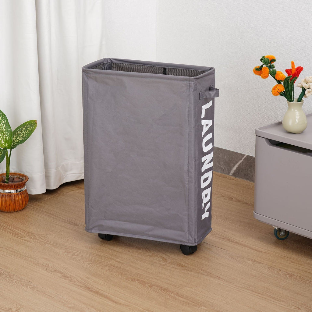 Laundry Basket with Wheels | High & Bury